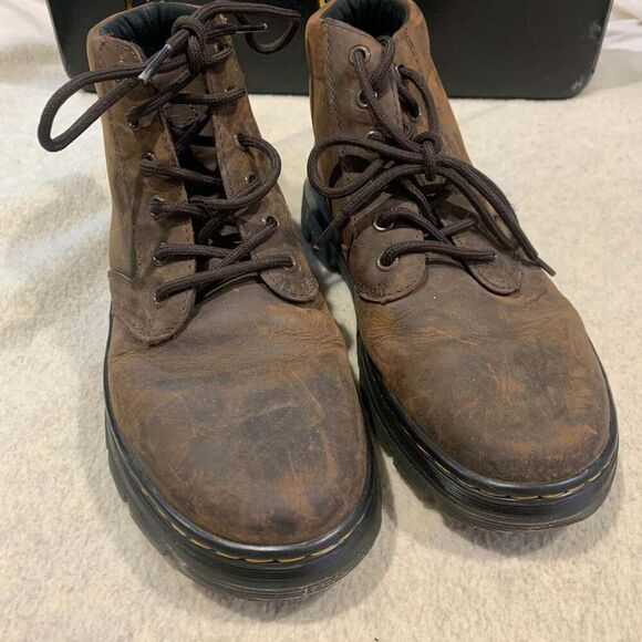 Dr. Martens Bonny Crazy Horse Leather Casual Boots in Dark Brown display picture 2